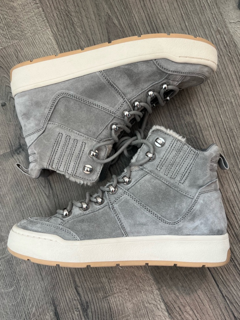 🤑20% OFF SALE! Marc Fisher Grey High-Top Sneakers
